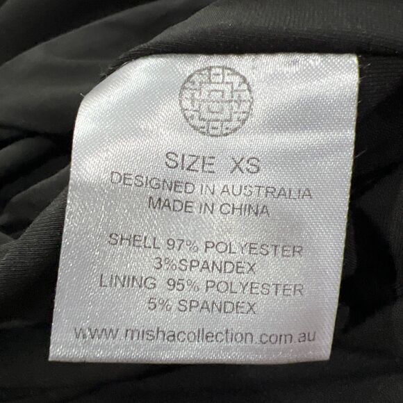 Misha Collection Size XS Helena Midi Halter Dress Black - Picture 10 of 10